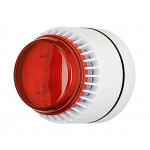 Cooper Fulleon 640027FULL-0297 Flashni XE – Shallow Base - White Base – Red Lens - Switch